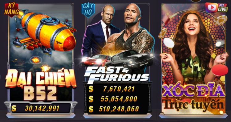 Game fast and furious - Tìm hiểu game quay hũ B52Club