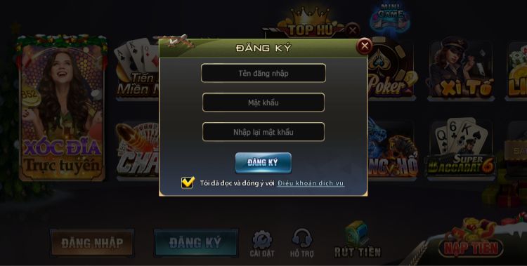 Đăng ký chơi phỏm B52club