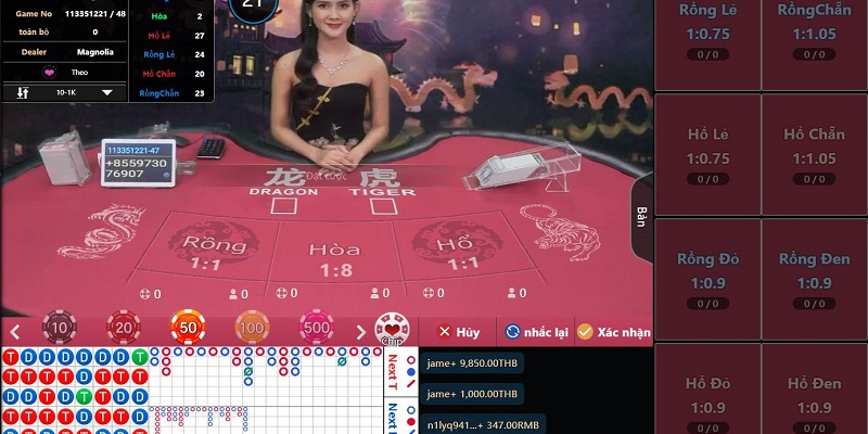 Quan sát cầu chạy trong game bài rồng hổ